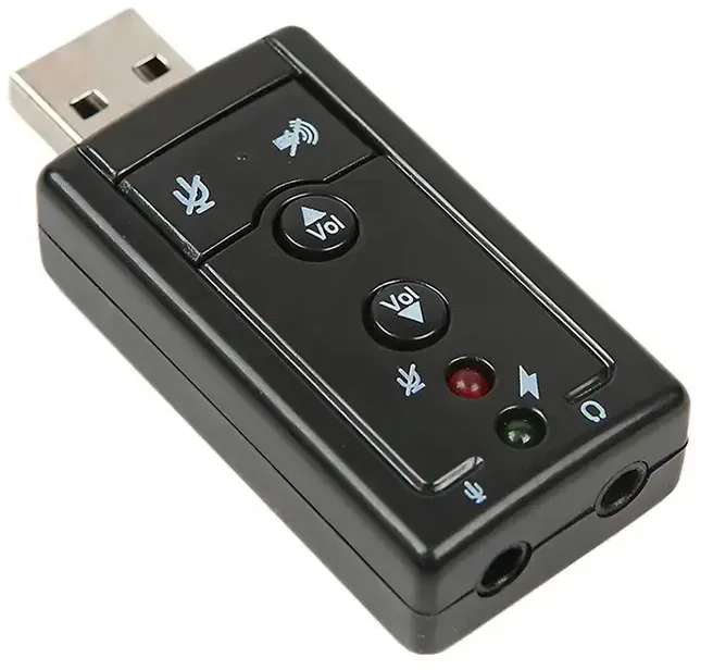 „Goodbuy“ garso plokštė USB | 7.1 | Reguliuojamas garsumas | Mikrofonas
