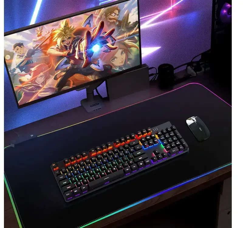 Goodbuy XXL Pelės kilimėlis žaidimams RGB | 800 x 300 | 7 modes
