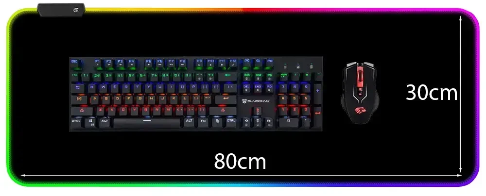 Goodbuy XXL Pelės kilimėlis žaidimams RGB | 800 x 300 | 7 modes