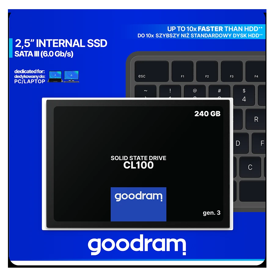 GOODRAM SSD 240GB CL100 G.3 2,5 SATA III