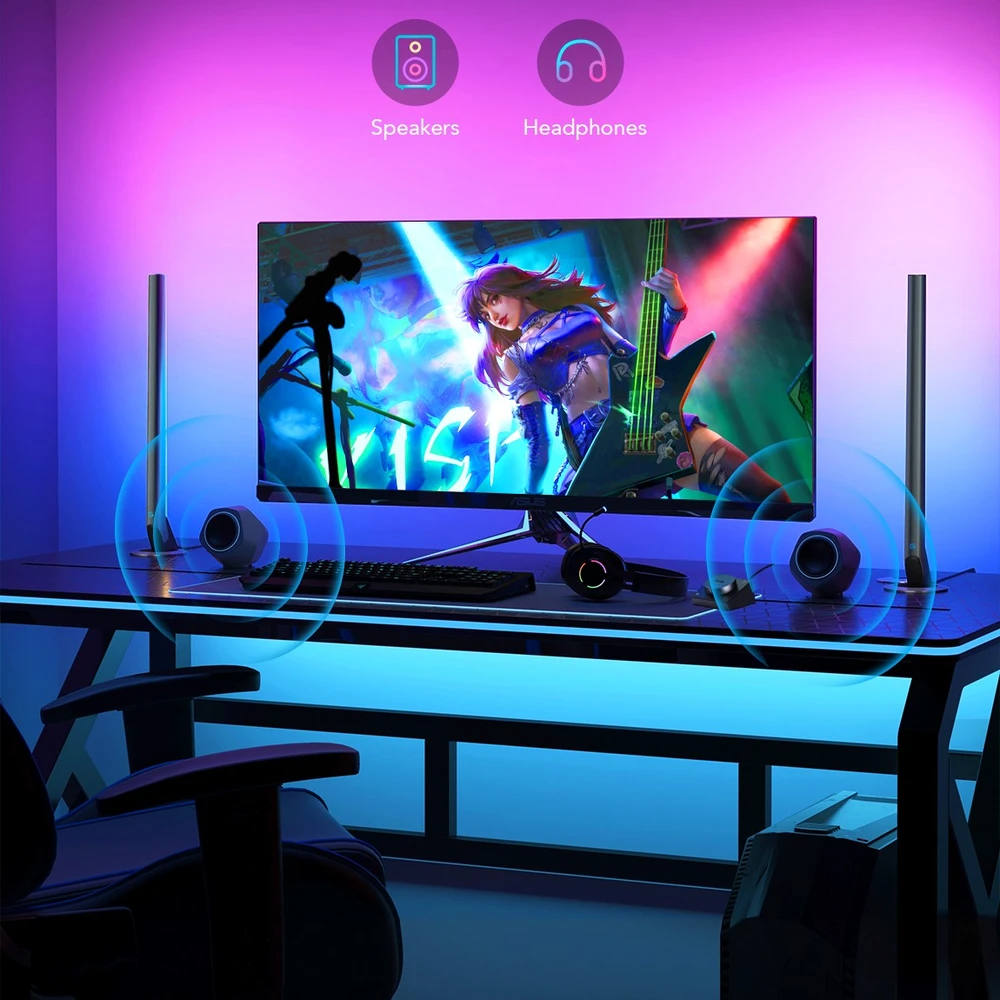 „Govee H6047“ išmaniosios LED juostelės žaidėjams