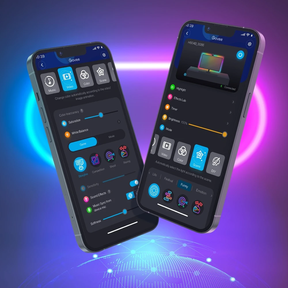 „Govee DreamView G1“ žaidimų foninis apšvietimas (24–29 colių) H604B
