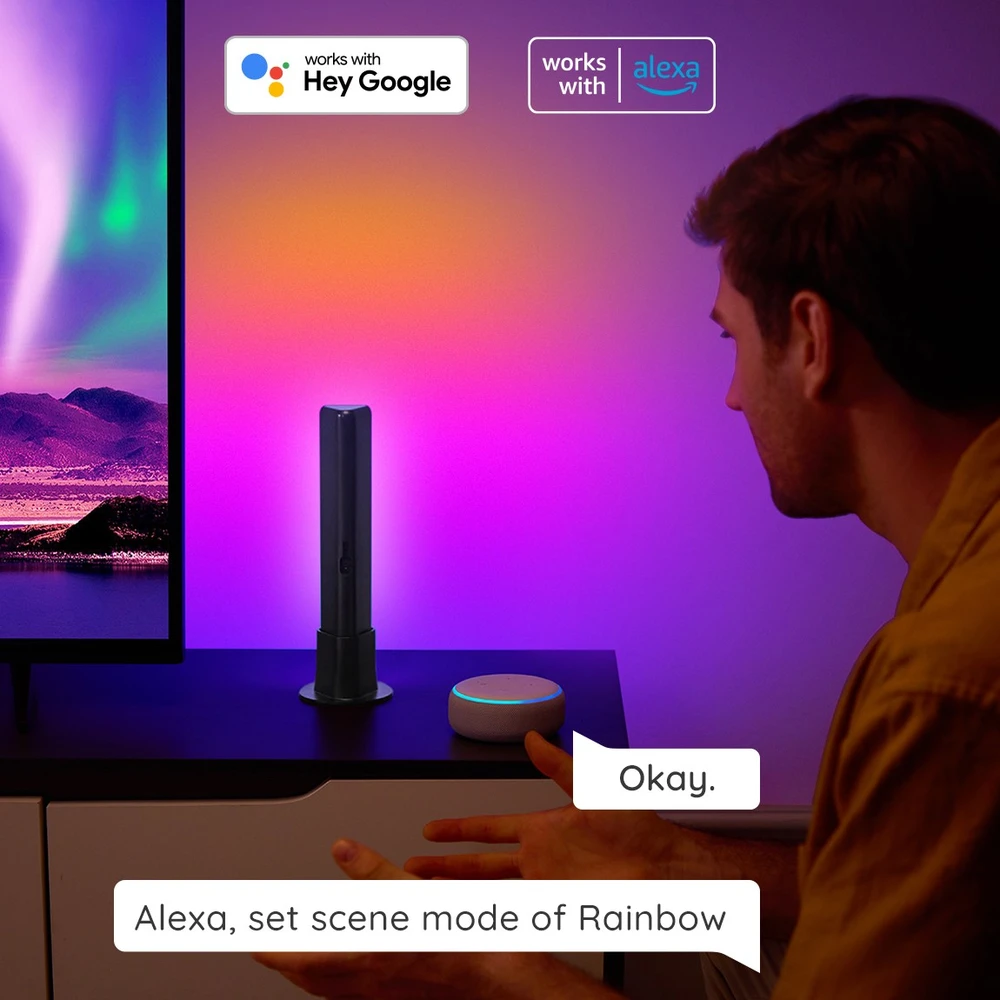 Govee H6056 Flow Plus | Lempa LED | RGBICWW, „Wi-Fi“, „Alexa“, „Google“.