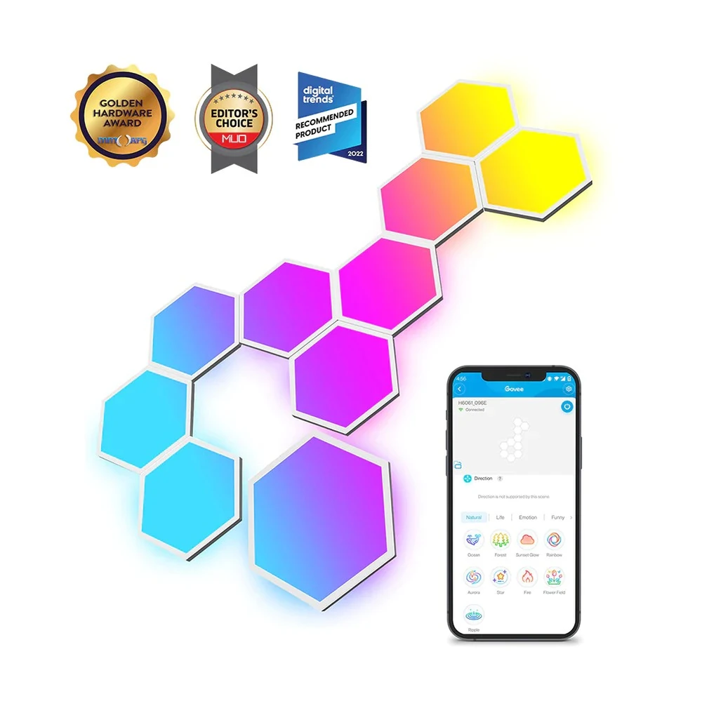 Govee H6061 Glide Hexa | LED skydeliai | RGBIC