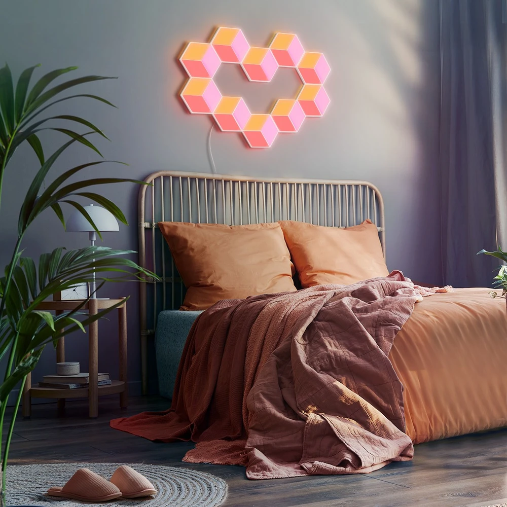 „Govee Glide Hexa Pro“ išmanusis sieninis šviestuvas su „Wi-Fi“ / „Bluetooth“ 72 W