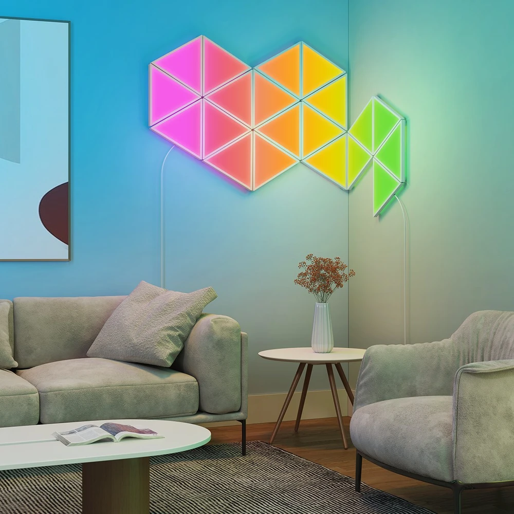 Ausinės Govee H6067 Glide Triangle | LED panelės | RGBIC