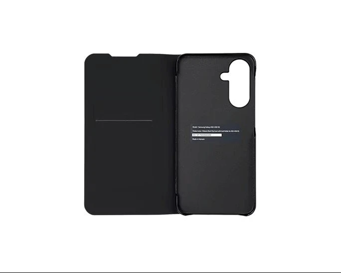 112803 FWA366AEABW Mobeen atverčiamas dėklas su kortelių laikikliu, skirtas Samsung Galaxy A36, juodas