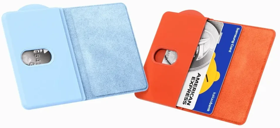 Dėklas GP-TOU026HIA Samsung Magnetinė kortelių piniginė ledo mėlyna