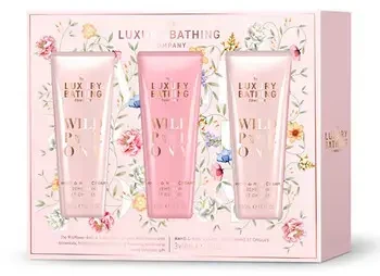 Grace Cole Bijūnų, persikų ir aviečių rankų kremo dovanų rinkinys, 3 vnt.