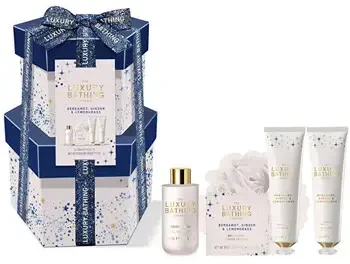 Grace Cole Luxury Bathing Mini Set ( Bergamot, Zázvor & Lemongrass ) - Dárková mini sada ( 5 ks )