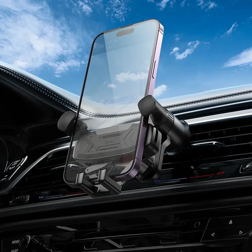 „Gravity“ automobilio telefono laikiklis Hoco oro išleidimo angai H66 juodas