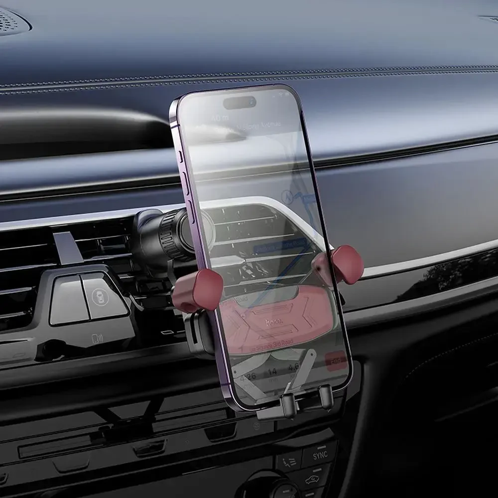 „Gravity“ automobilio telefono laikiklis Hoco oro išleidimo angai H66 juodas