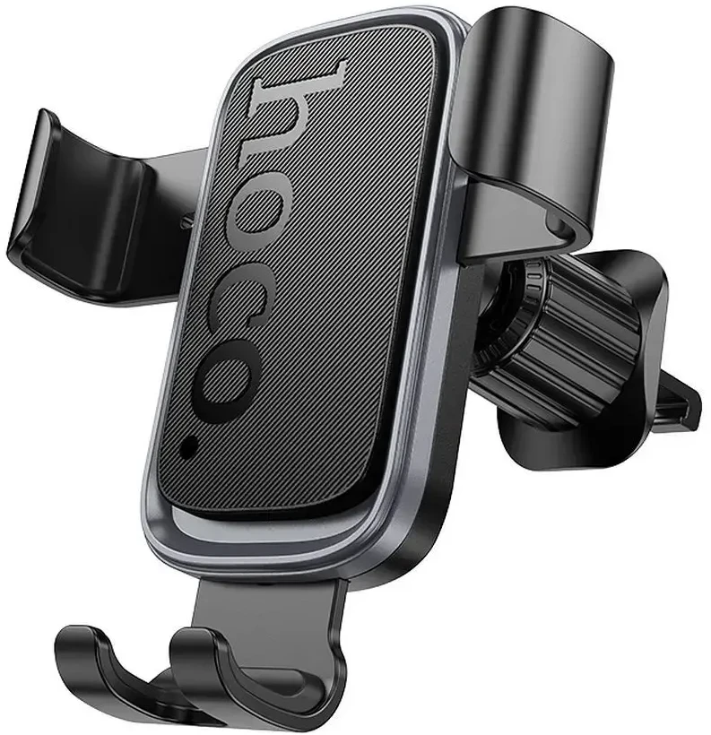 Gravity car phone holder Hoco air vent H80 juodas and pilka