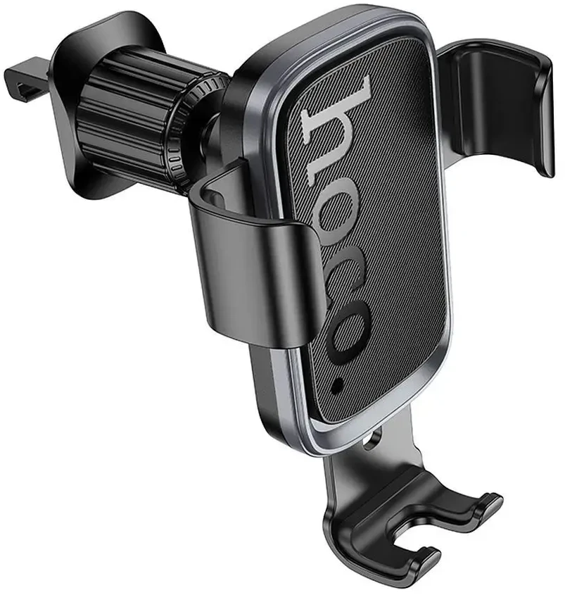 Gravity car phone holder Hoco air vent H80 juodas and pilka