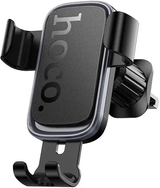 Gravity car phone holder Hoco air vent H80 juodas and pilka