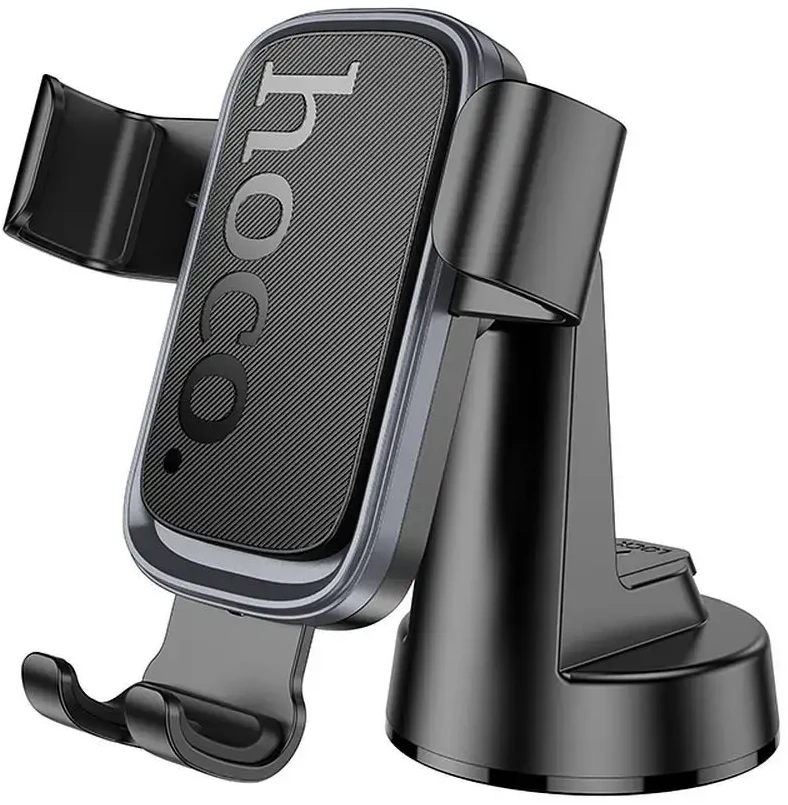 Gravity car phone holder Hoco dashboard H81 juodas and pilka