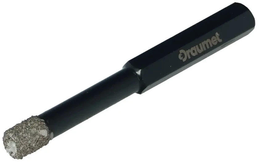 Grąžtas Draumet Kronšteinas dimantinėms plytelėms HEX d 6mm