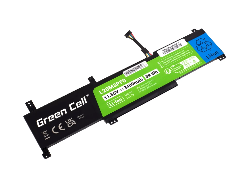 Žalias Cell Bateria Žalias Cell L20M3PF0 Lenovo Ideapad 3-14ITL6 15ITL6 17ITL6 S14 V14 15 17 G2 G3