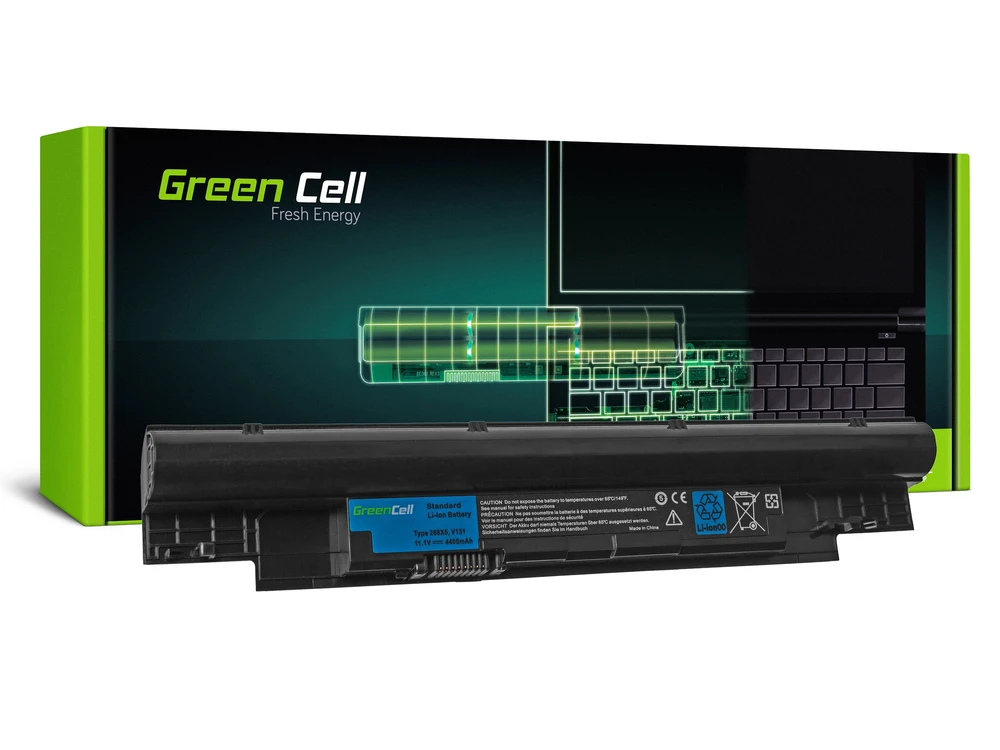 Green Cell Žalias Cell GREENCELL DE65 Baterija Žalias Cell, skirta DELL Latitude 3330 Vostro V131