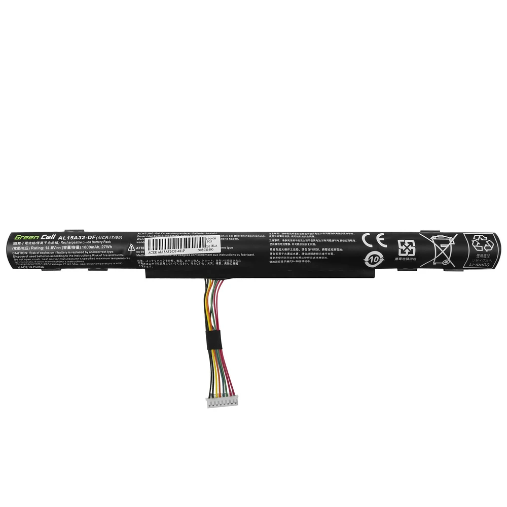 Green Cell Žalias Cell GREENCELL Baterija AL15A32, skirta Acer Aspire E5-573 E5-573G