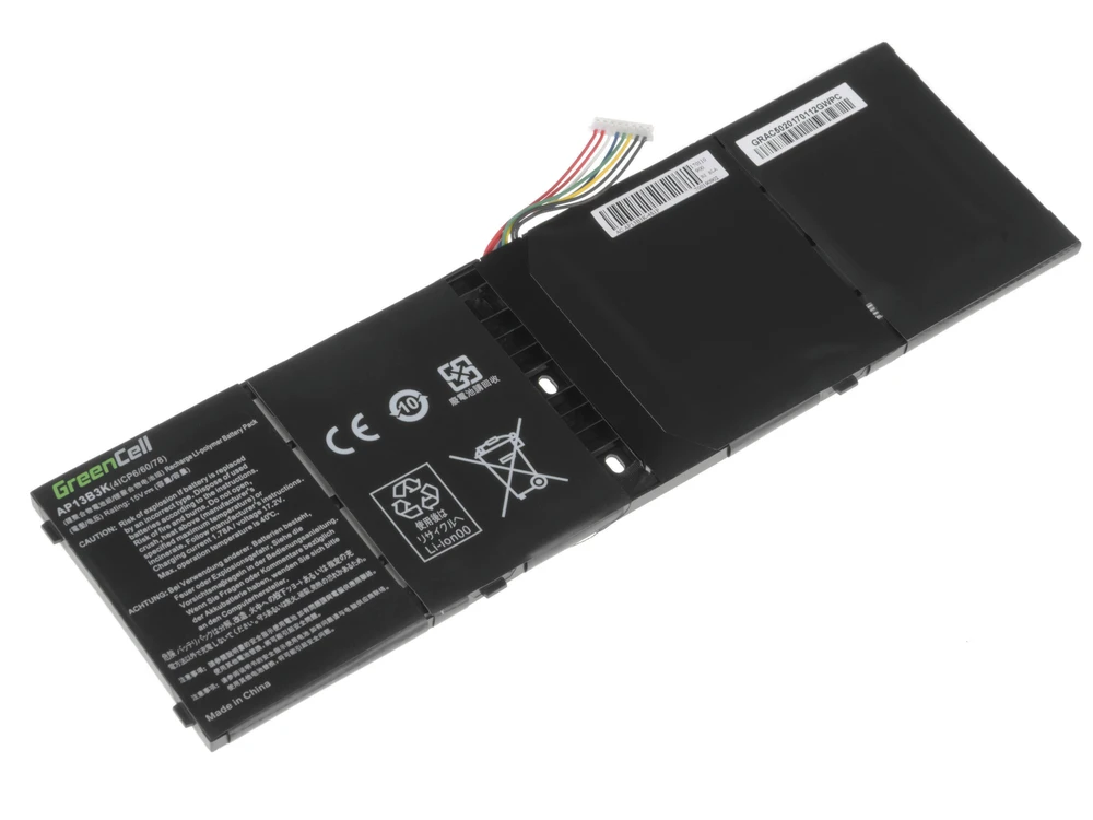 Green Cell Žalias Cell GREENCELL AC48 Baterija Žalias Cell AP13B3K Acer Aspire V5-552 V5-552P V5-572 V5-573 V5-573G V7-5