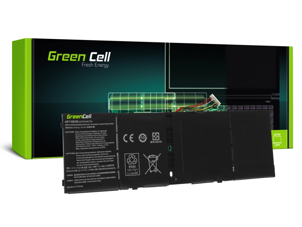 Green Cell Žalias Cell GREENCELL AC48 Baterija Žalias Cell AP13B3K Acer Aspire V5-552 V5-552P V5-572 V5-573 V5-573G V7-5