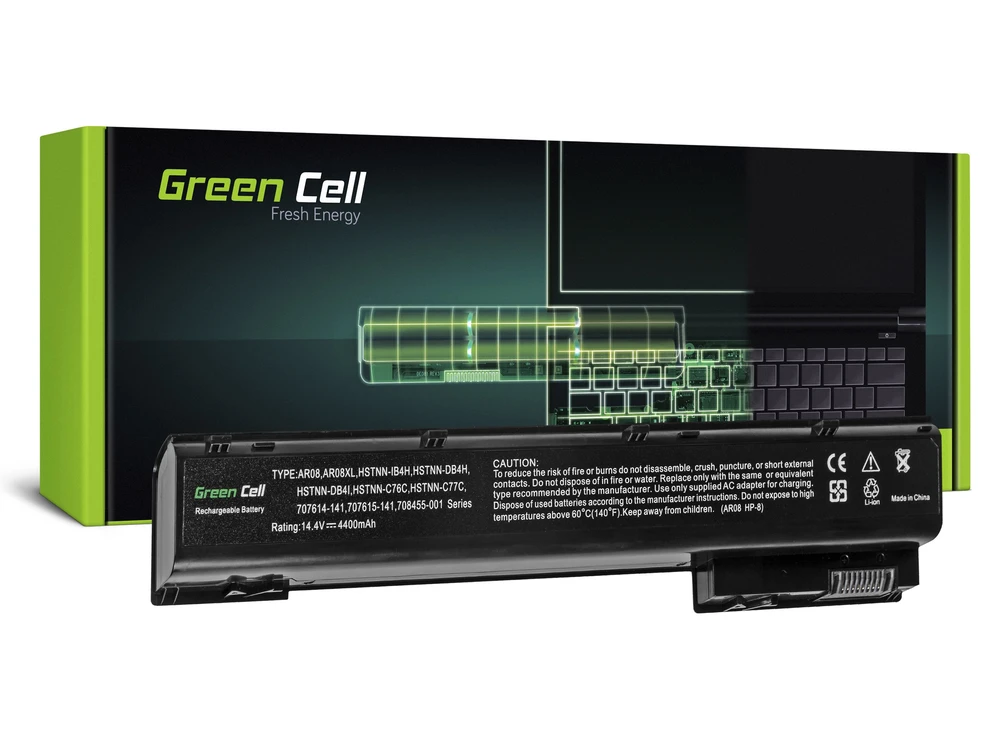 Green Cell Žalias Cell Baterija Žalias Cell AR08 AR08XL skirta HP ZBook 15, 15 G2, 17, 17 G2