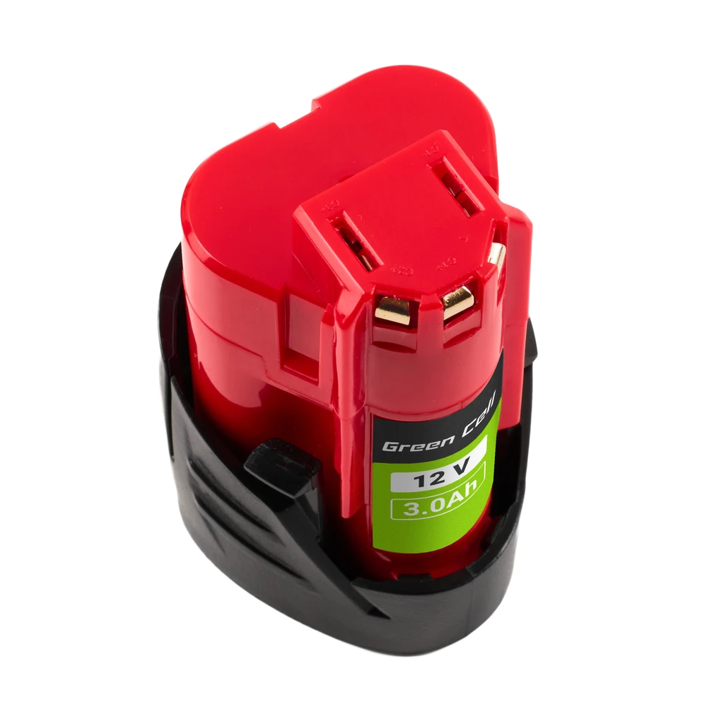 Green Cell 12V 3Ah pakaitinė baterija Milwaukee M12 įrankiams
