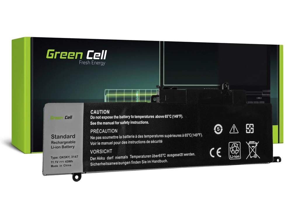 Green Cell Žalias Cell GREENCELL DE82 Baterija Žalias Cell GK5KY skirta Dell Inspiron 11 3147 3148 3152 3153 3157 3158 13 7
