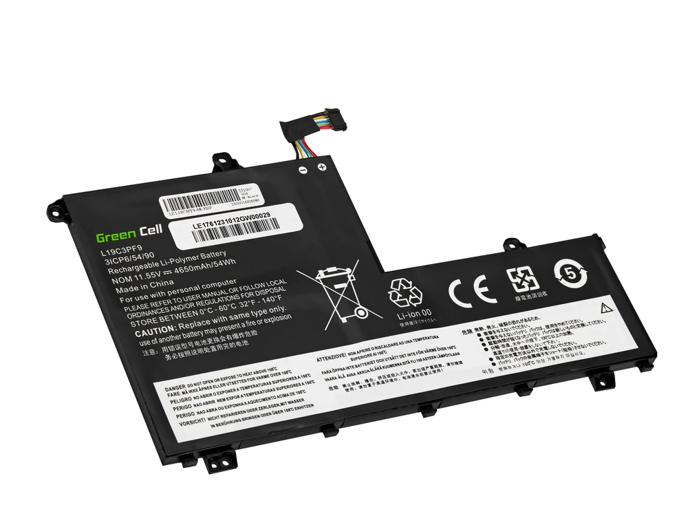Žalias Cell Žalias Cell baterija L19C3PF1 L19D3PF1 L19L3PF8 L19M3PF1, skirta Lenovo ThinkBook 14-IIL 14-IML 15-IIL 15-IML