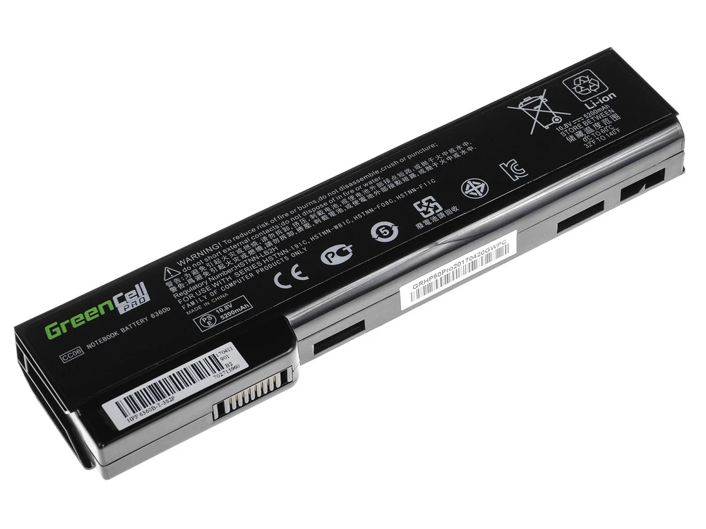 GREENCELL HP50PRO Baterija Žalias Cell PRO skirta HP EliteBook 8460p 8460w 8470p 8560p 8570p
