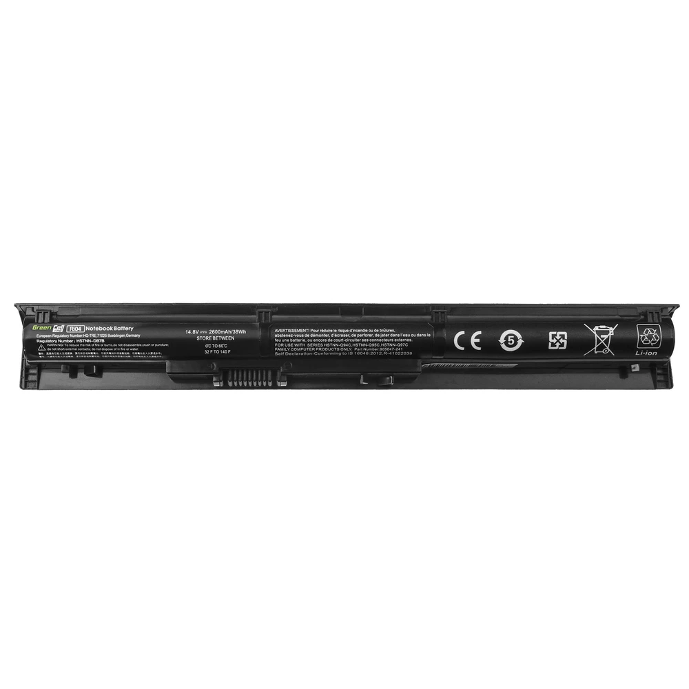 Žalias Cell GREENCELL Baterija, skirta HP RI04 2600 mAh