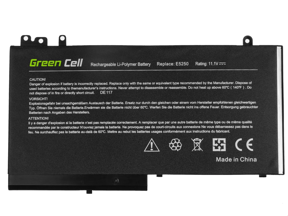Green Cell Žalias Cell Bateria Žalias Cell RYXXH do Dell Latitude 11 3150 3160 12 E5250