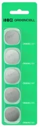 Green Cell Baterijas Žalias Cell Blister 5x Lithium Baterija CR2016