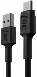 Green Cell Žalias Cell Kabelis Žalias Cell GC PowerStream USB-A - USB-C 30 cm greitas įkrovimas Ultra Charge, QC 3.0
