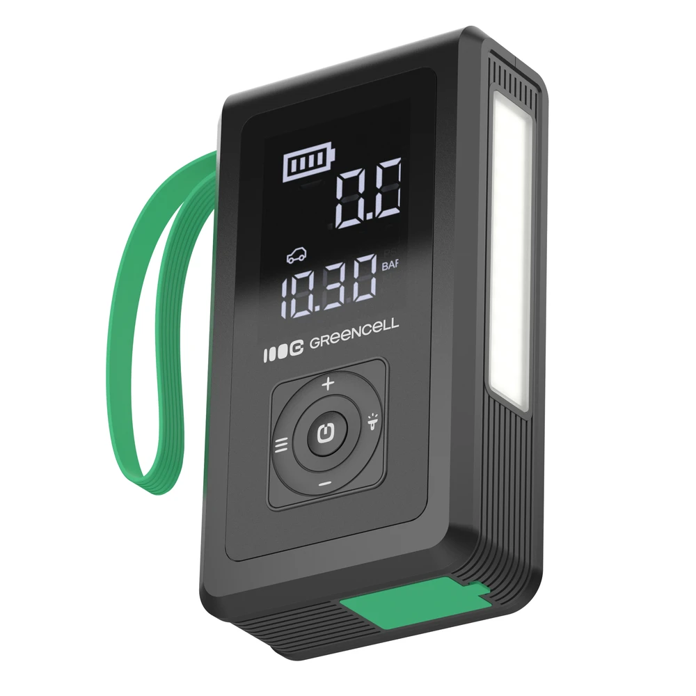 Green Cell „Greencell PowerBoost Air“ / starteris / išorinė baterija automobiliams su kompresoriumi 29,6 Wh 1000 A užvedimo įtaisas