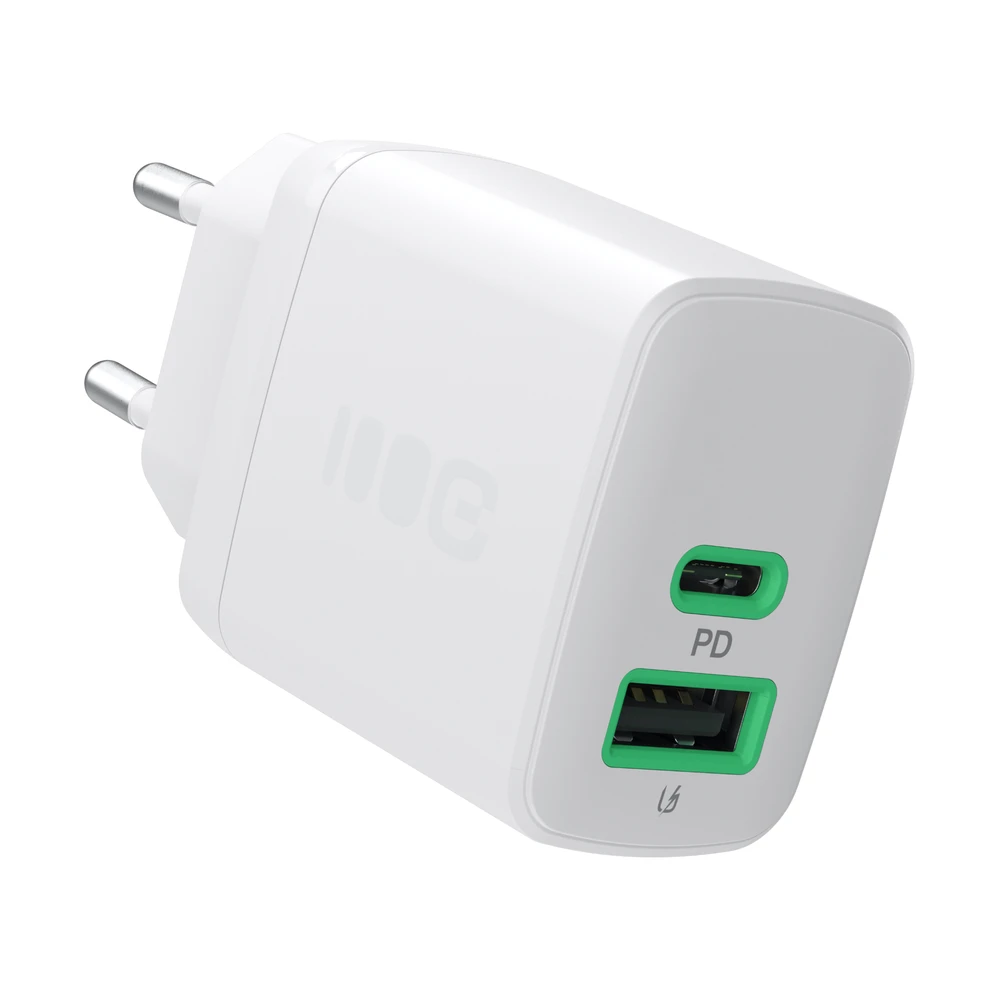 Green Cell PowerSource Duo30 įkroviklis su USB-A ir USB-C jungtimis