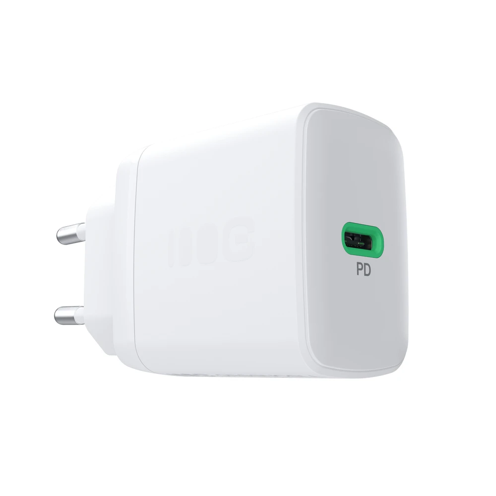 Green Cell Žalias Cell Greencell PowerSource Solo30 Ladegerät USB C baltas maitinimo adapteris 30W maitinimo tiekimas