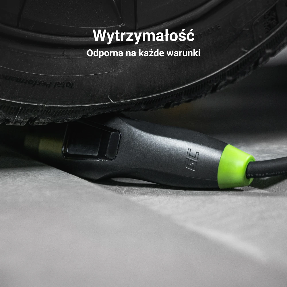 Žalias Cell type 2 - type 2, 11kW, 7m ilgio krovimo laidas su valdikliu