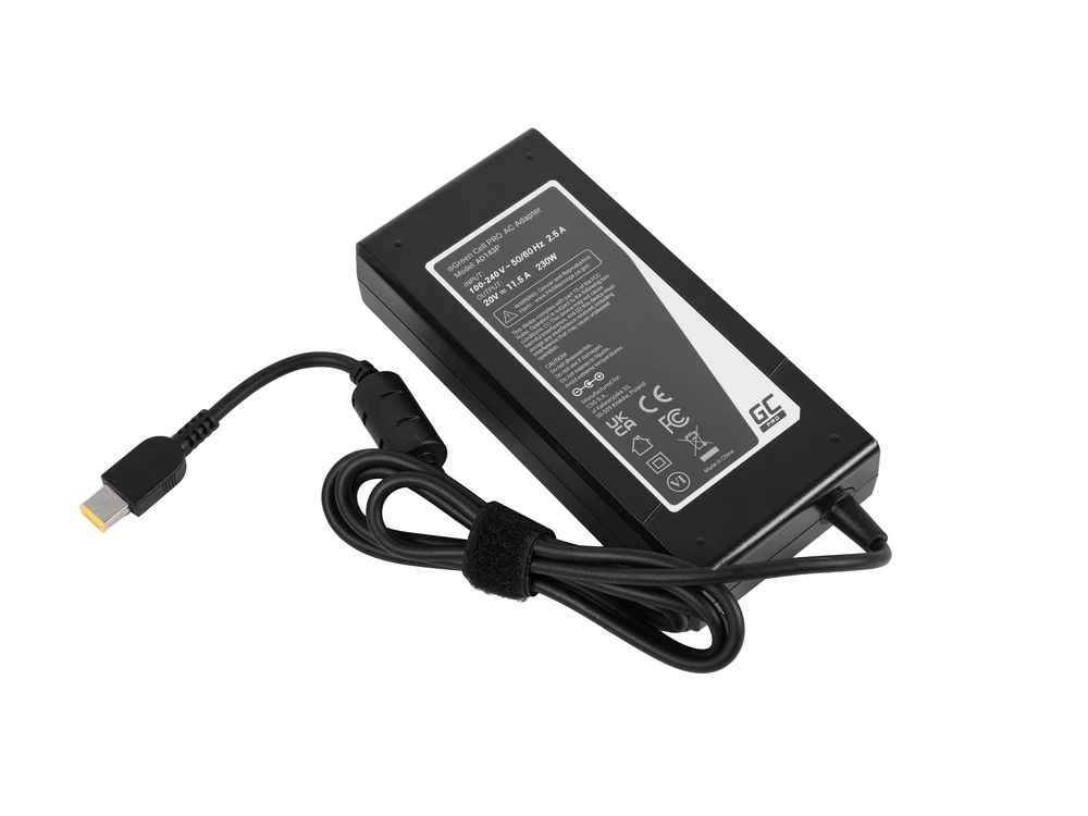 Green Cell Žalias Cell įkroviklis / Ladegerät Žalias Cell PRO 20V 11.5A 230W Lenovo Legion Y520 Y530 Y540 Y720 Y730