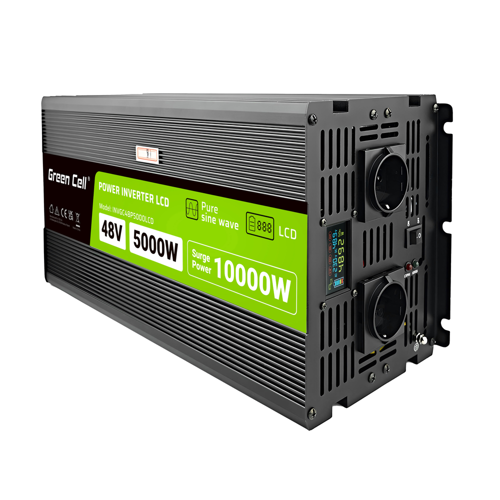 Green Cell Žalias Cell Automobilio maitinimo inverteris Žalias Cell® 12V–230V, 500W/1000W