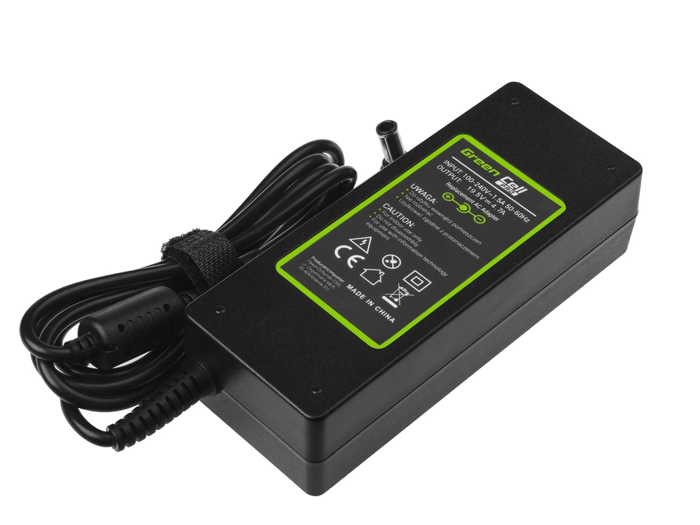 Green Cell Žalias Cell GREENCELL AD31P Žalias Cell PRO įkroviklis / kintamosios srovės adapteris, skirtas Sony 90W 19.5V 4.7A 6.0mm–4.4mm