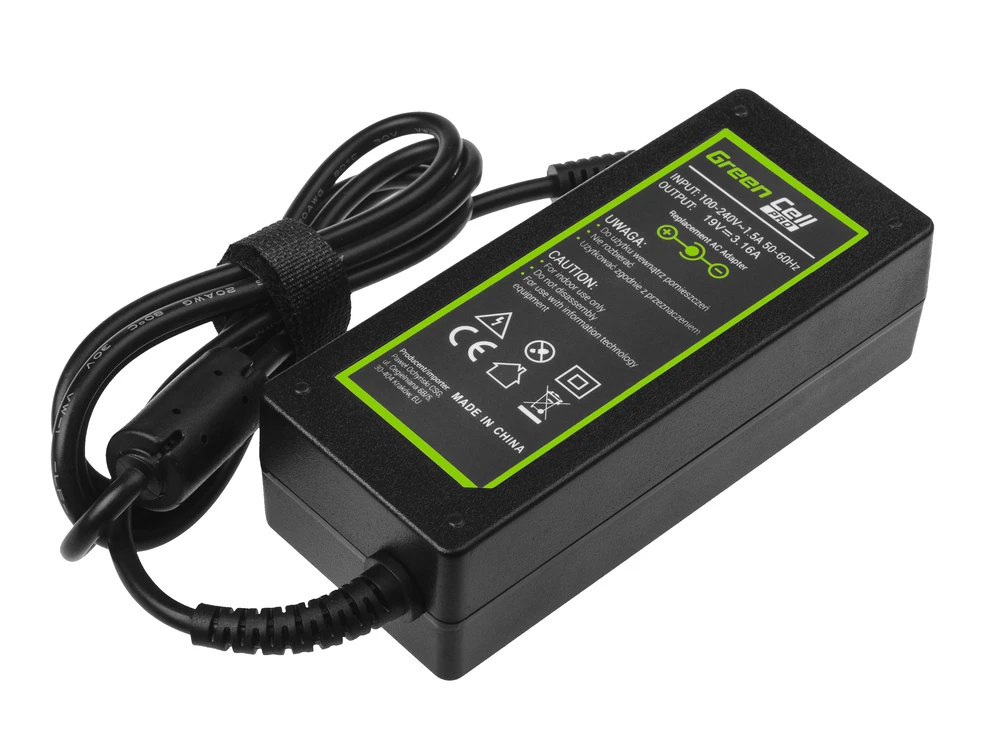 Nešiojamų kompiuterių įkroviklis Greencell AD20P PRO 60W 19V Samsung