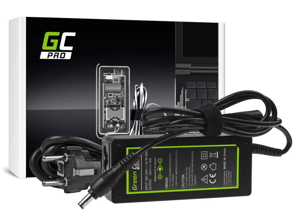 Nešiojamų kompiuterių įkroviklis Greencell AD20P PRO 60W 19V Samsung