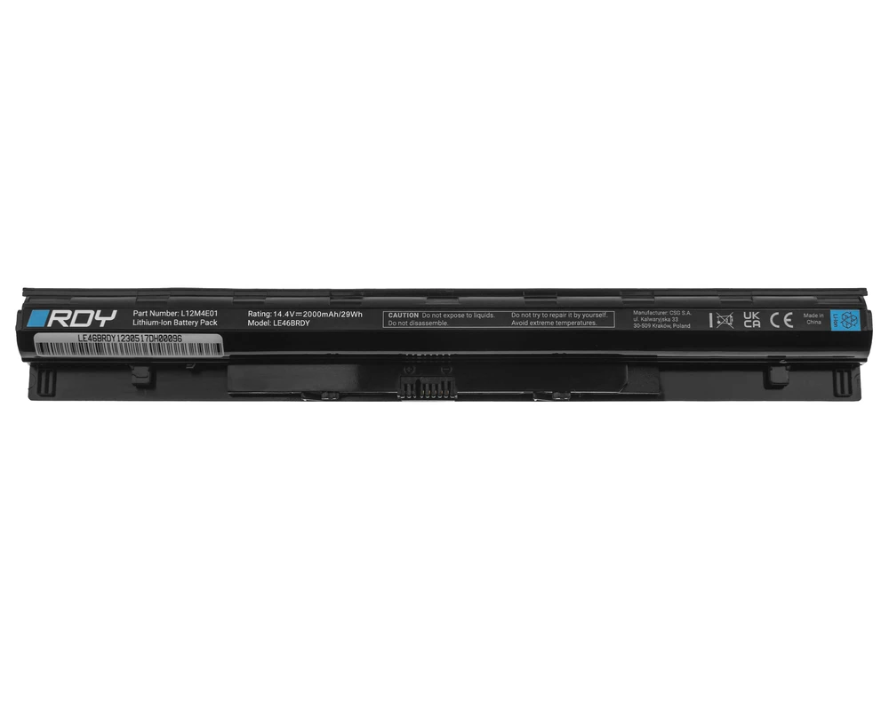 Žalias Cell RDY nešiojamojo kompiuterio baterija L12M4E01 L12L4E01 L12L4A02 L12M4A02, skirta Lenovo G50 G50-30 G50-45 G50-70 G50-80 G500s G505s Z50-70 Z51-70 Talpa: