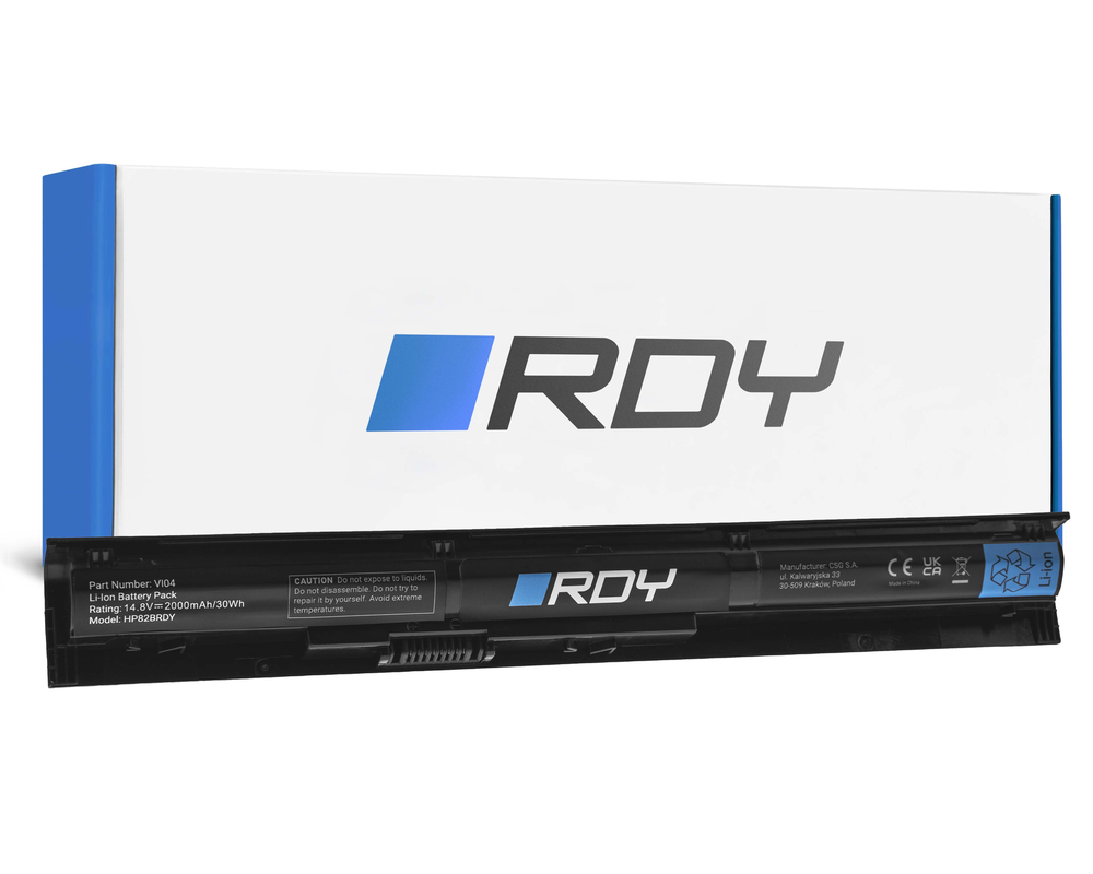 Žalias Cell RDY nešiojamojo kompiuterio baterija VI04 VI04XL 756743-001 756745-001, skirta HP ProBook 440 G2 445 G2 450 G2 455 G2 Envy 15 17 Pavilion 15 14.8V