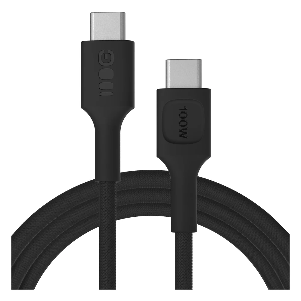 Green Cell Žalias Cell USB-C laidas 2 m 100 W Greencell PowerStream greito įkrovimo PD Panther Juodas