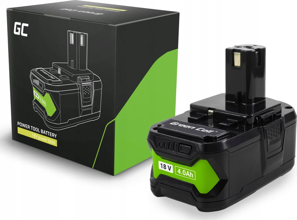 Green Cell 18V 4Ah baterija su pakuote