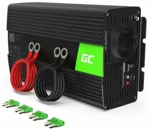 Green Cell Žalias Cell Inverteris 24V/230V 1000W/2000W Modifikuota sinusinė išėjimo įtampa Žalias Cell