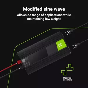 Green Cell Žalias Cell GREENCELL Car Power Inverter 24V to 230V 3000W/6000W Mod Sine